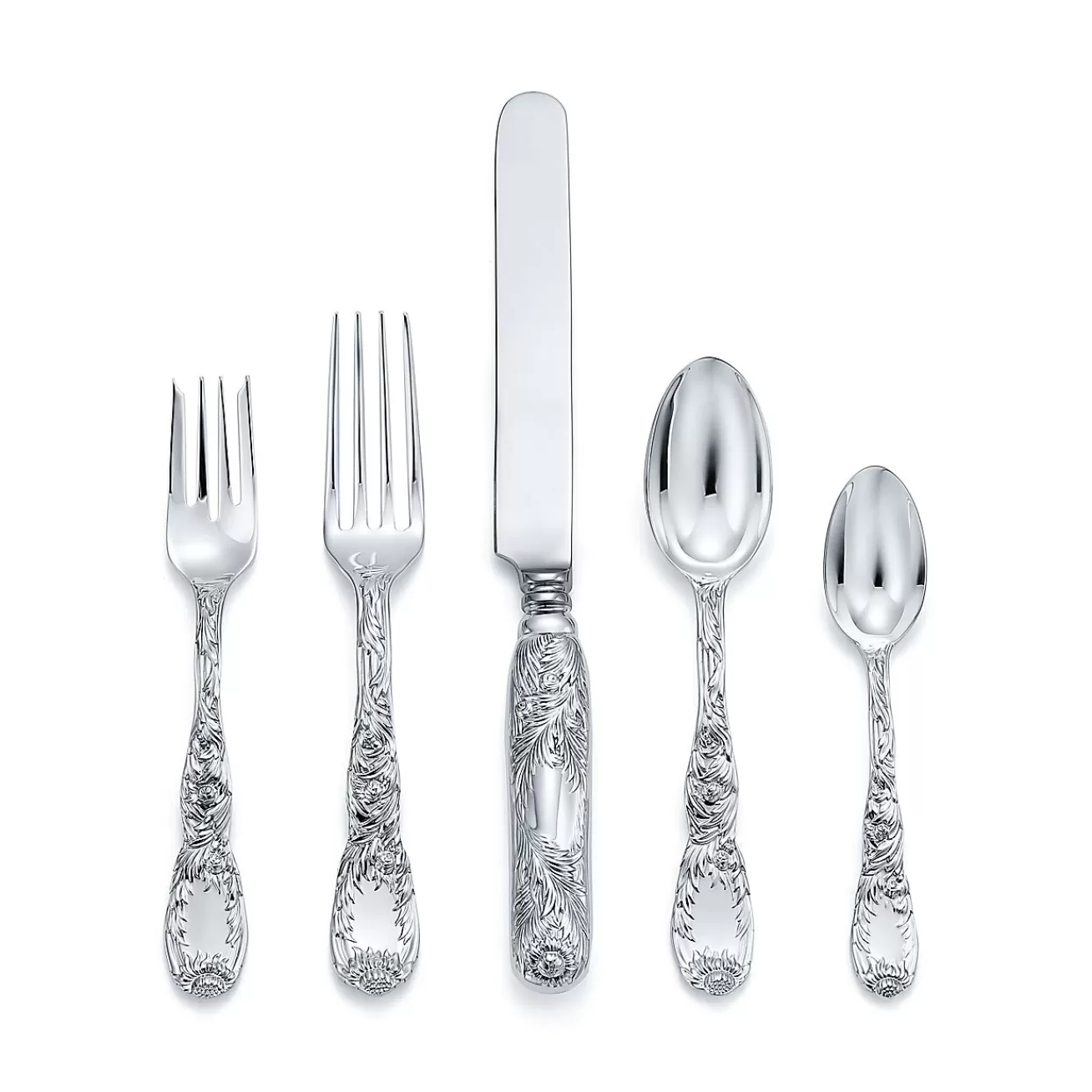 Tiffany & Co. Tableware | Flatware & Trays | Chrysanthemum Five-piece Flatware Set