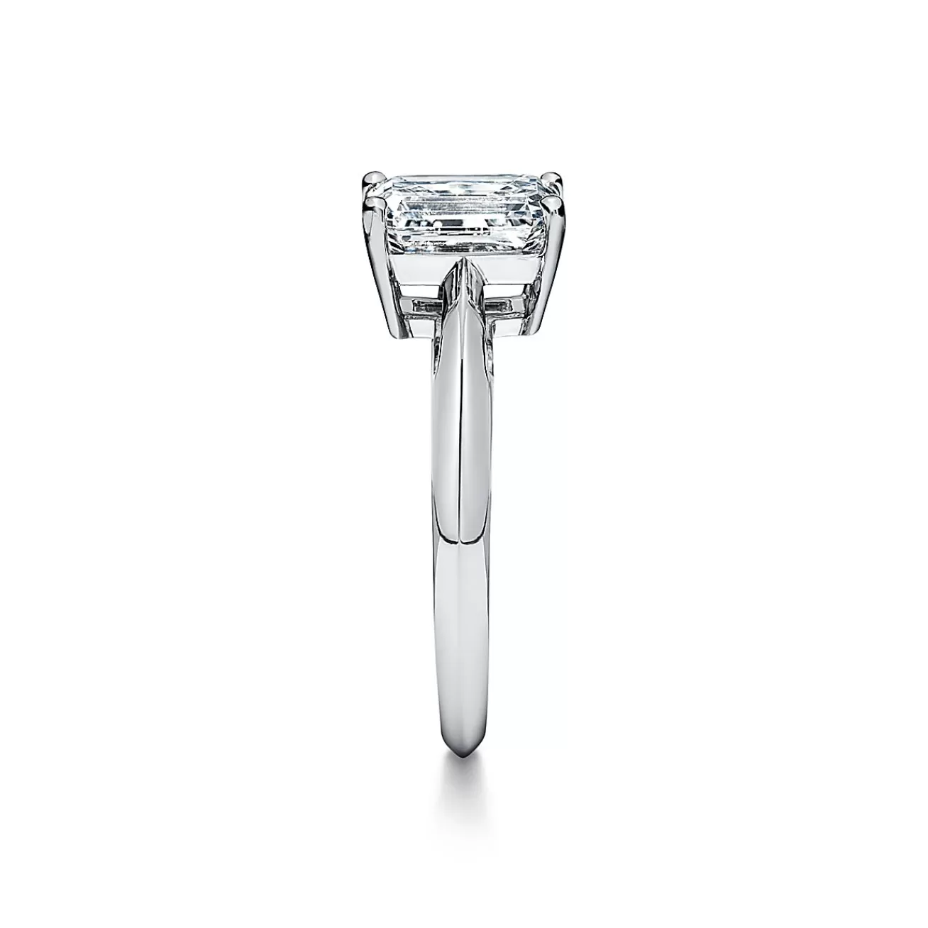 Tiffany & Co. Emerald | Emerald-cut Diamond Engagement Ring in Platinum