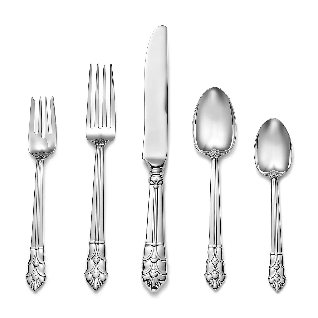 Tiffany & Co. Tableware | Flatware & Trays | Palmette Five-piece Flatware Set