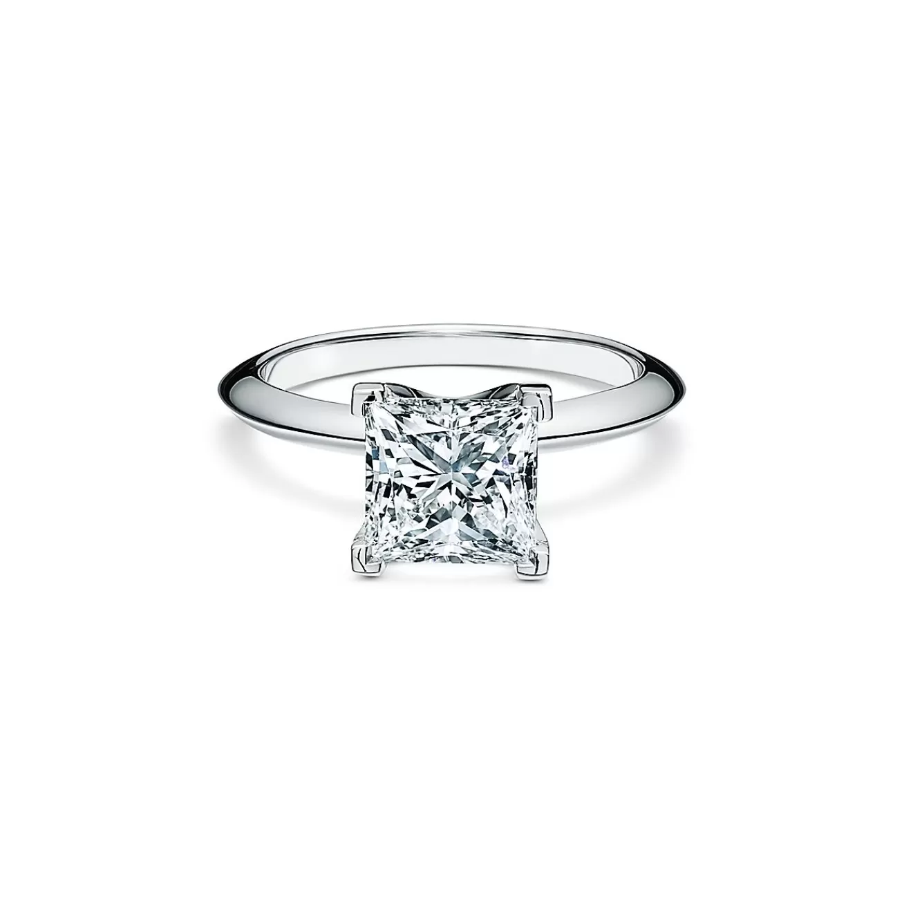 Tiffany & Co. Princess | Princess-cut Diamond Engagement Ring in Platinum