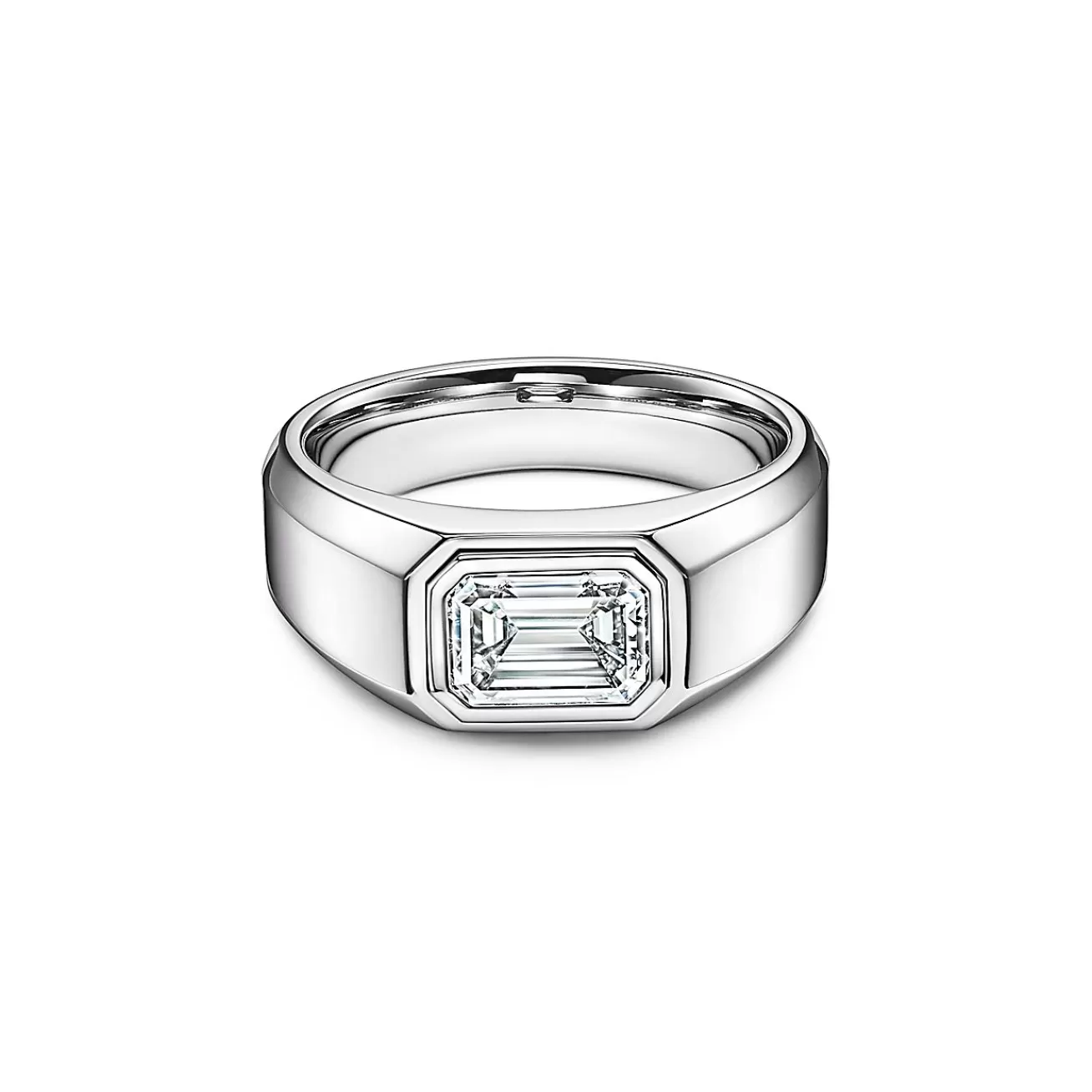 Tiffany & Co. Men'S Jewelry | Emerald | The Charles Tiffany Setting Men's Engagement Ring