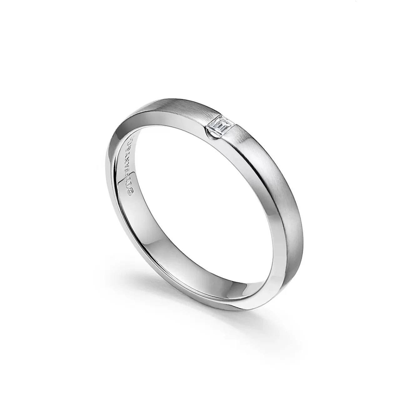 Tiffany & Co. Rings | Men'S Jewelry | The Charles Tiffany Setting Satin Finish Ring