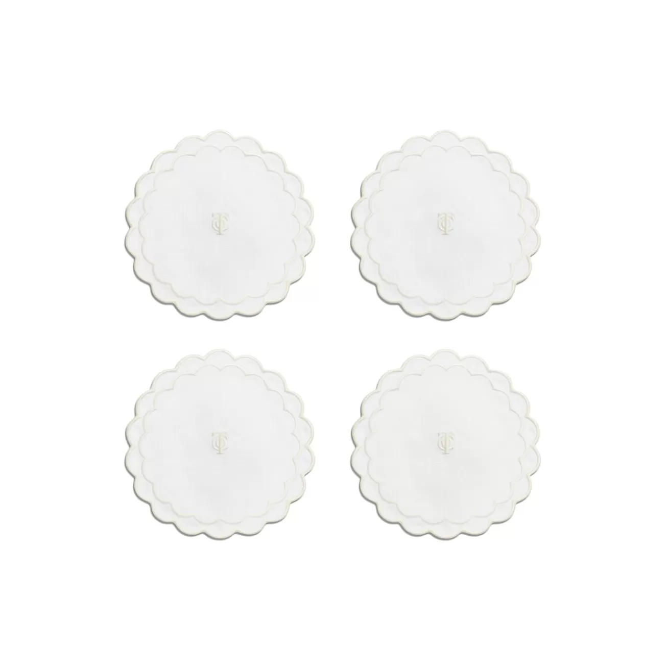 Tiffany & Co. Table Linens | Decor | Tiffany Home Essentials Scalloped Coasters