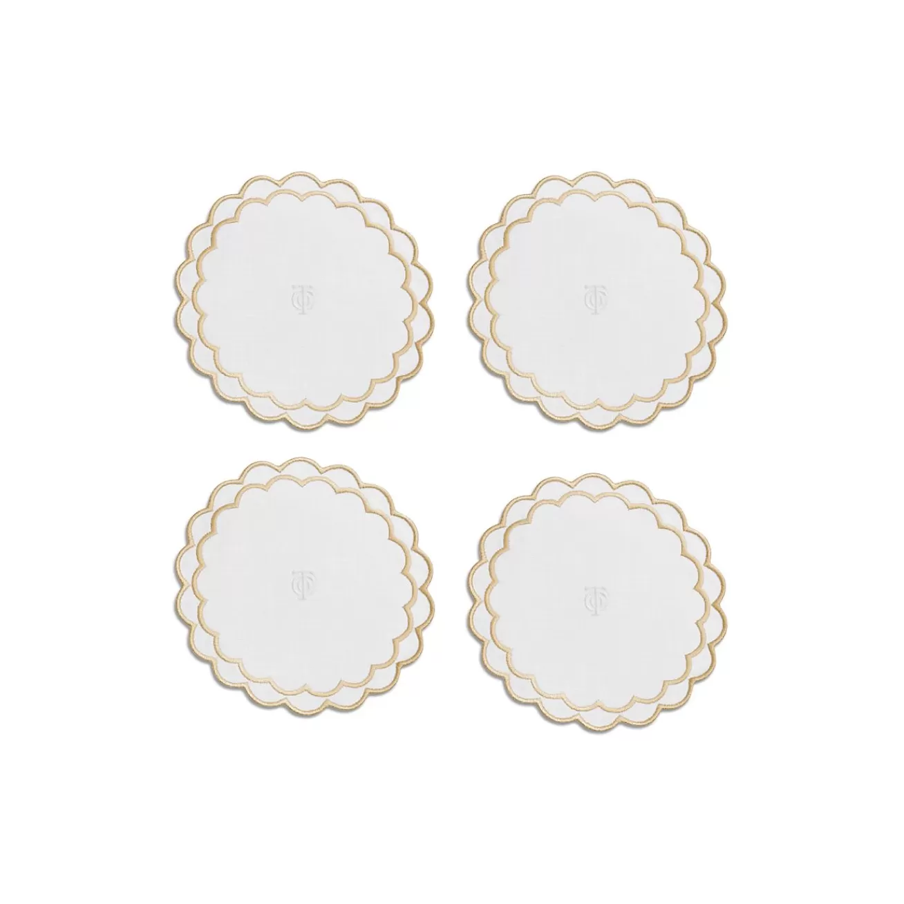 Tiffany & Co. Table Linens | Decor | Tiffany Home Essentials Scalloped Coasters