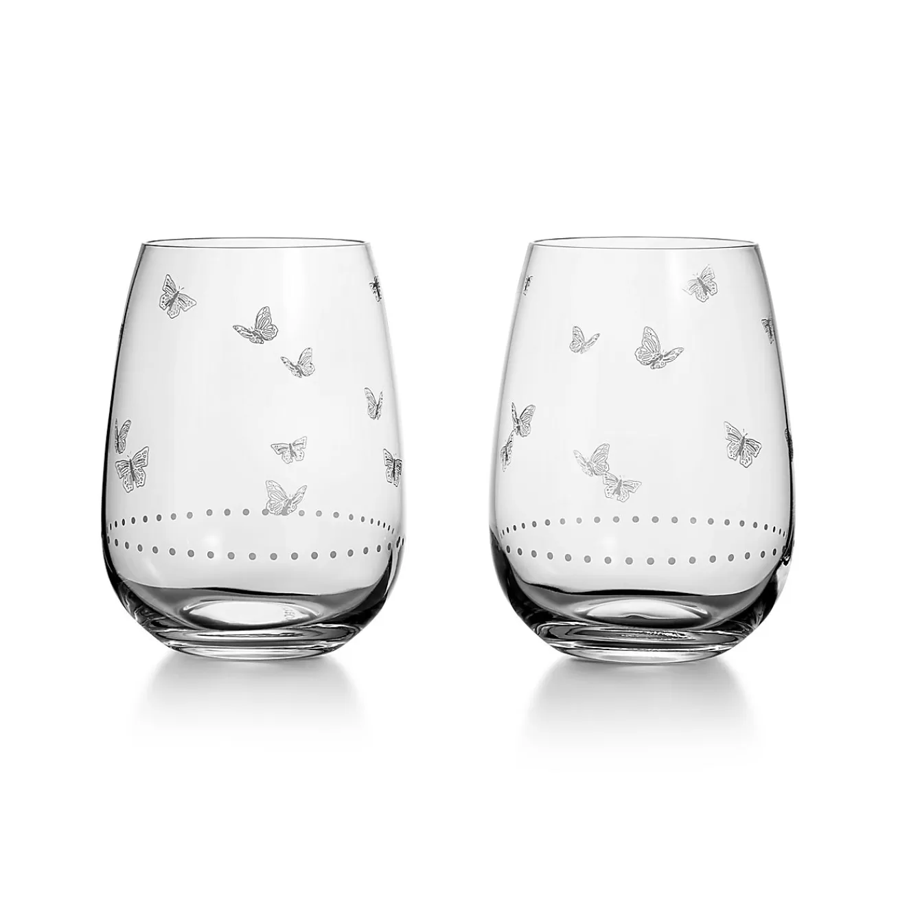 Tiffany & Co. Glassware & Barware | Tiffany Jardin Stemless White Wine Glasses