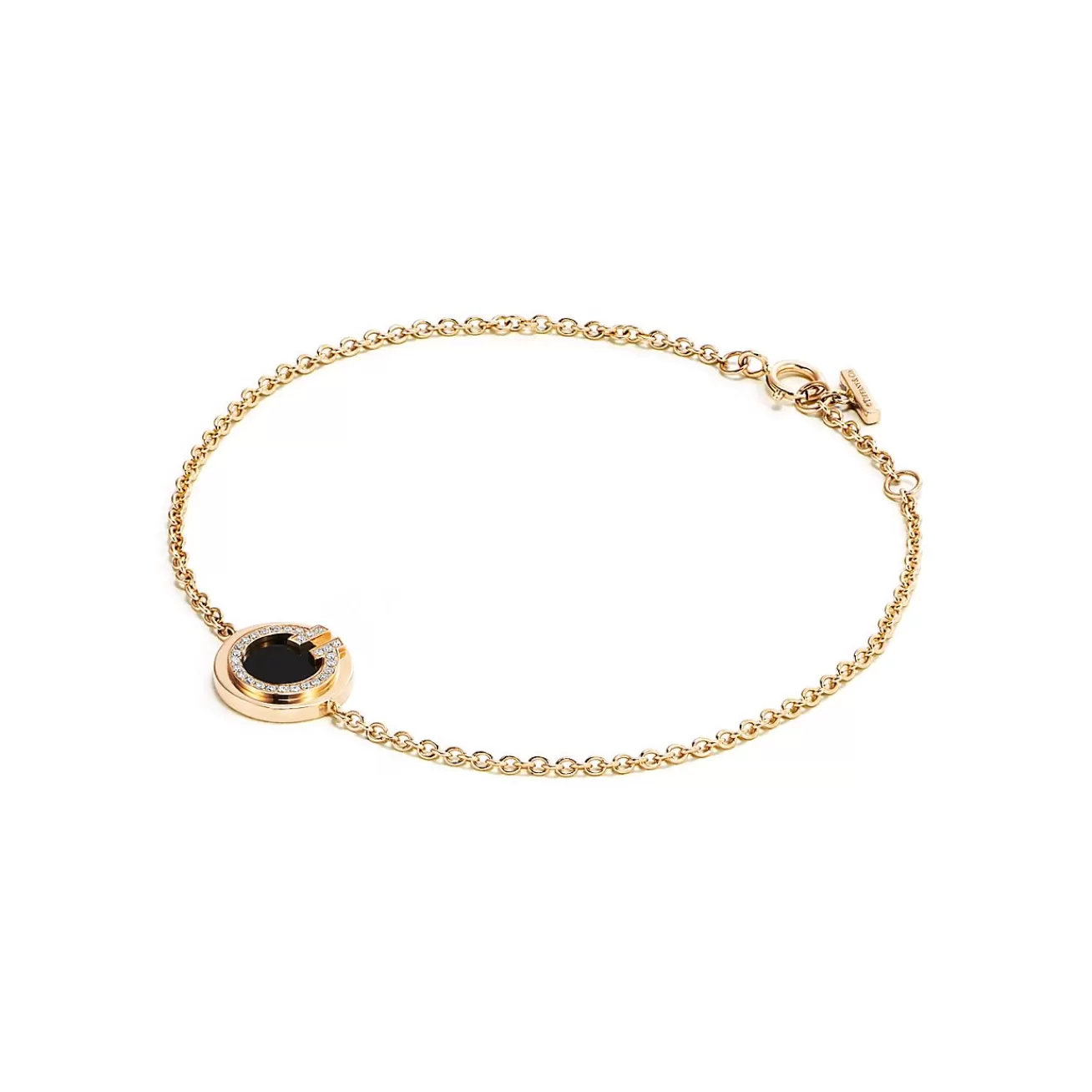 Tiffany & Co. Bracelets | Tiffany T Diamond and Black Onyx Circle Bracelet