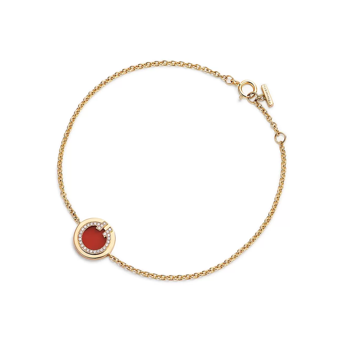 Tiffany & Co. Bracelets | Tiffany T Diamond and Carnelian Circle Bracelet