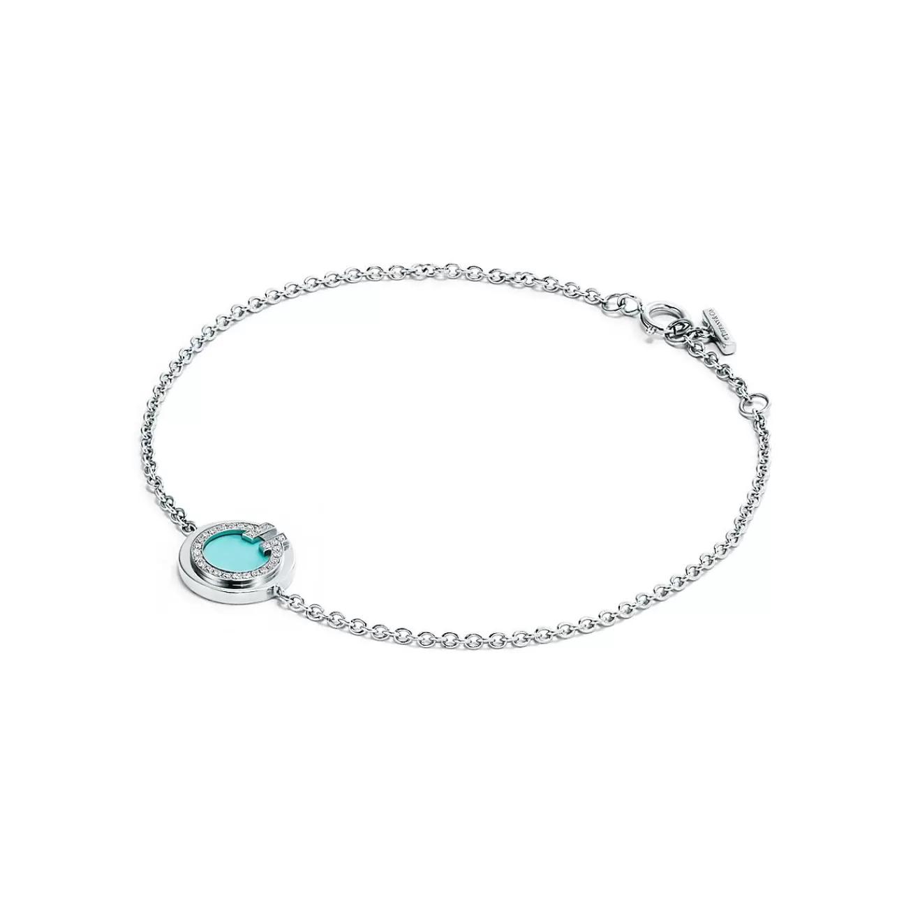 Tiffany & Co. Bracelets | Tiffany T Diamond and Turquoise Circle Bracelet