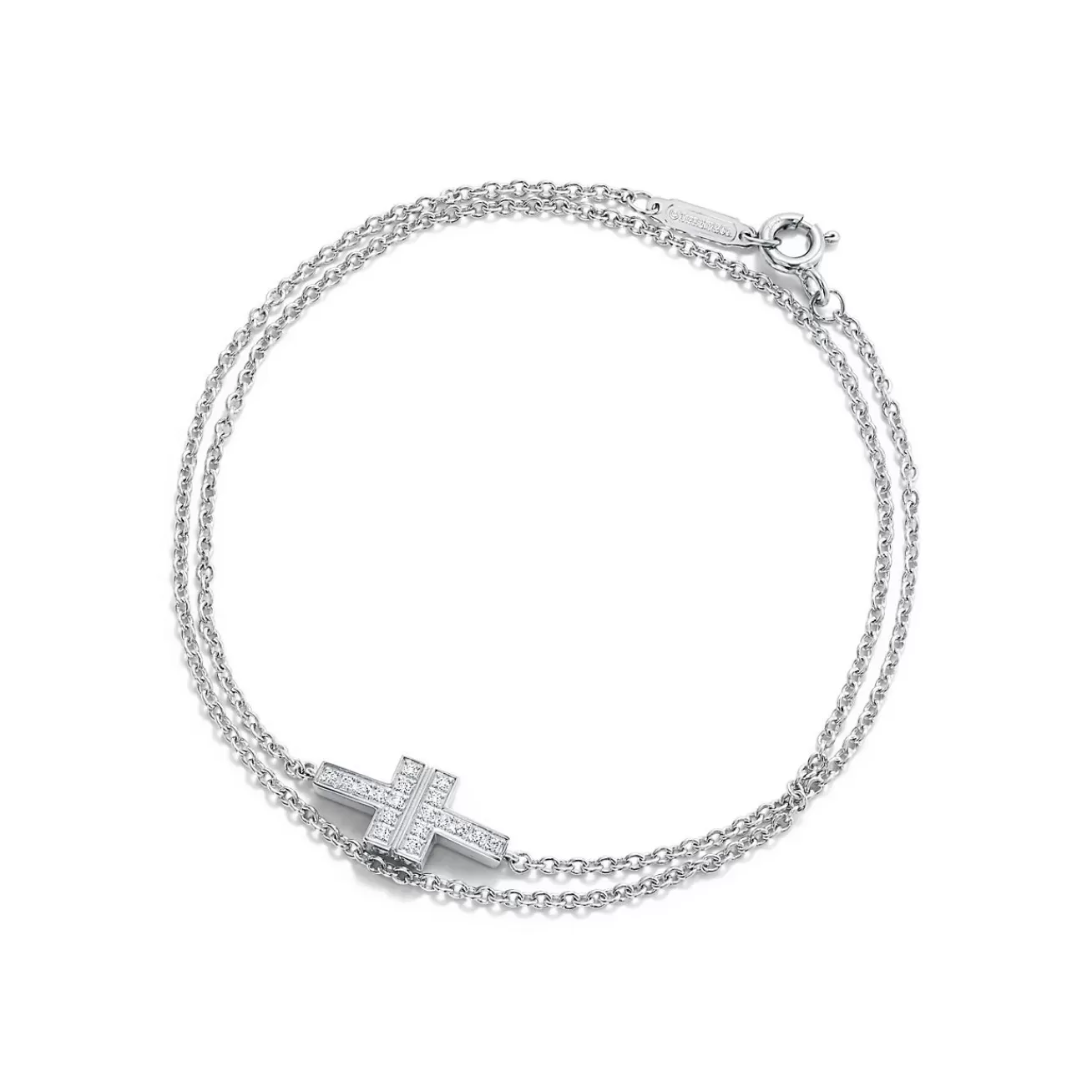 Tiffany & Co. Bracelets | Tiffany T Diamond Double Chain Bracelet