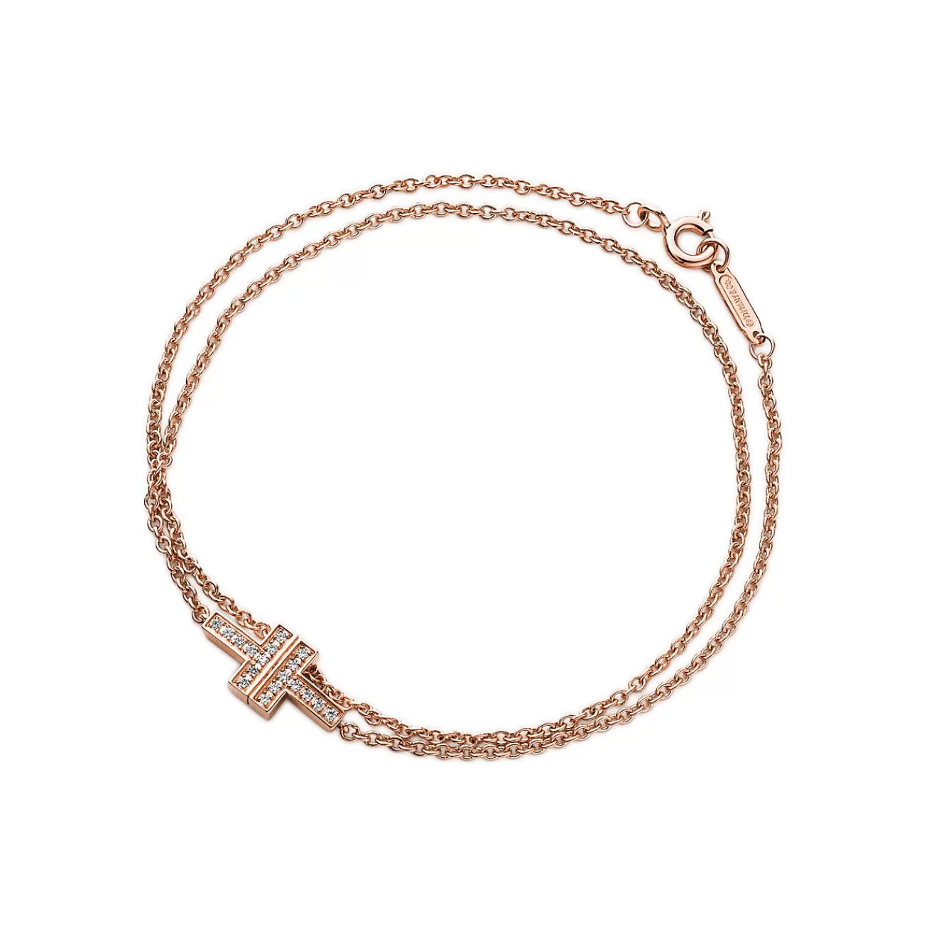 Tiffany & Co. Bracelets | Tiffany T Diamond Double Chain Bracelet