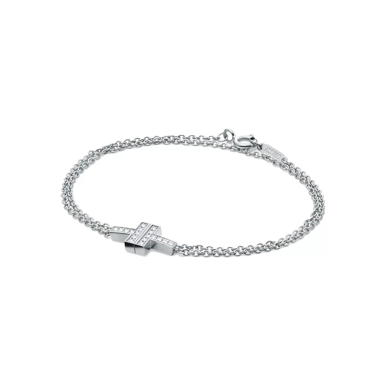 Tiffany & Co. Bracelets | Tiffany T Diamond Double Chain Bracelet