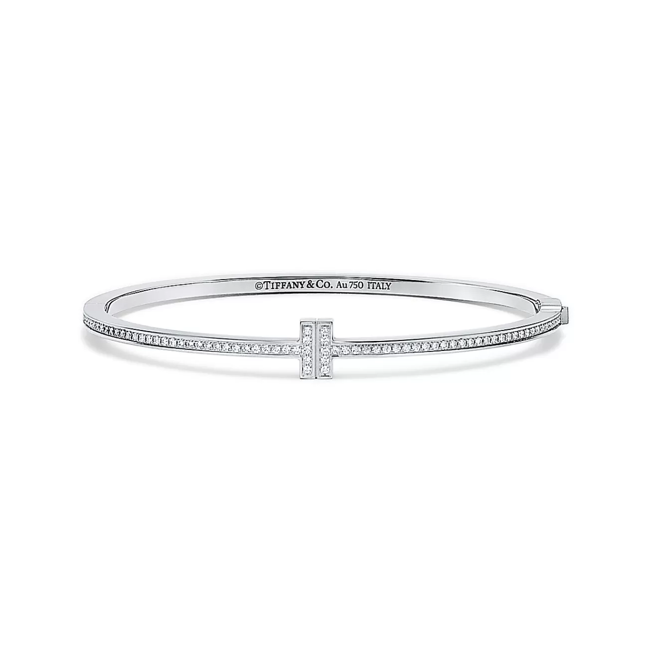 Tiffany & Co. Bracelets | Tiffany T Diamond Hinged Wire Bangle