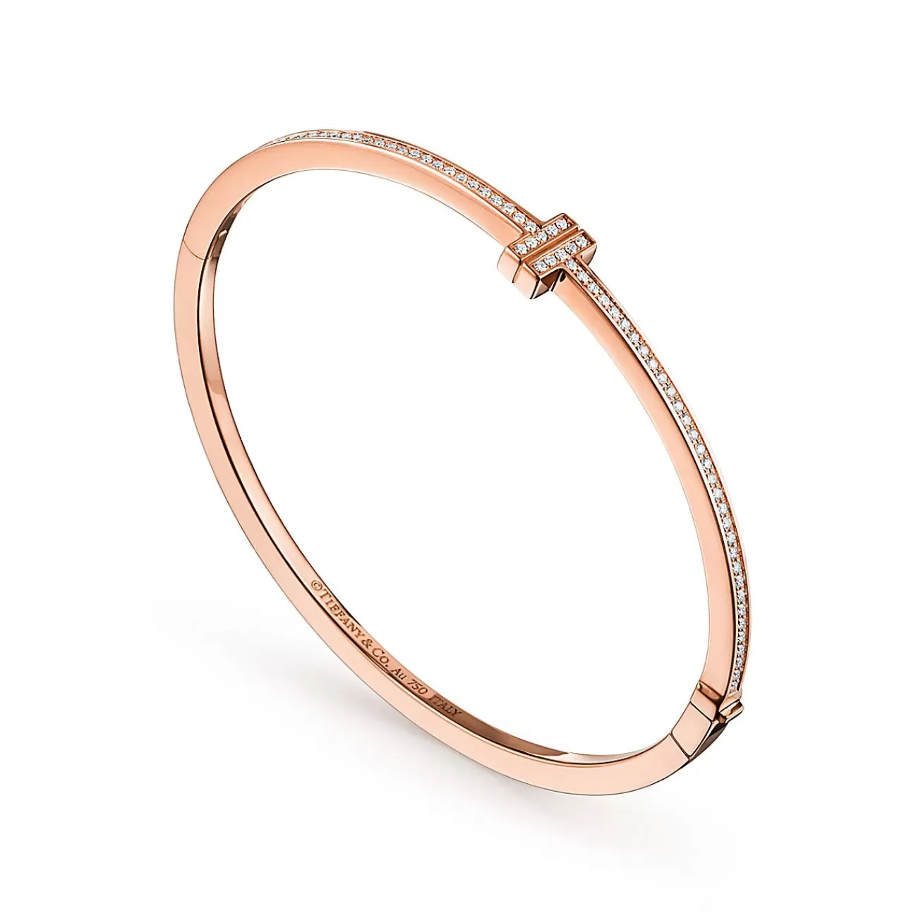 Tiffany & Co. Bracelets | Tiffany T Diamond Hinged Wire Bangle