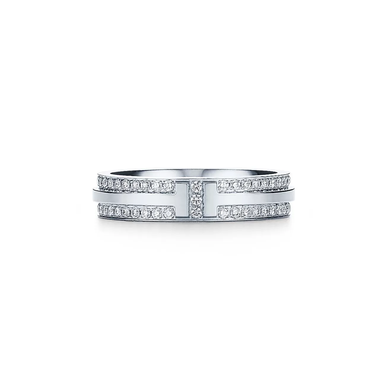 Tiffany & Co. Rings | Men'S Jewelry | Tiffany T Narrow Pavé Diamond Ring