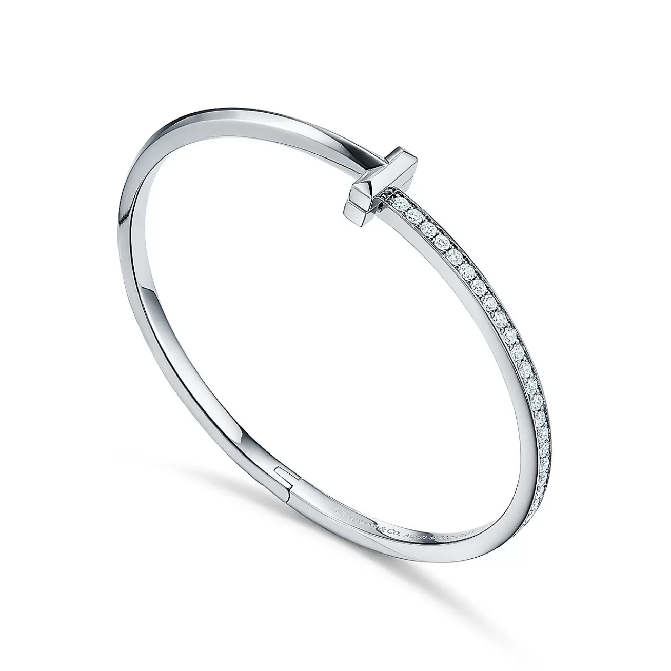 Tiffany & Co. Bracelets | Tiffany T T1 Narrow Diamond Hinged Bangle