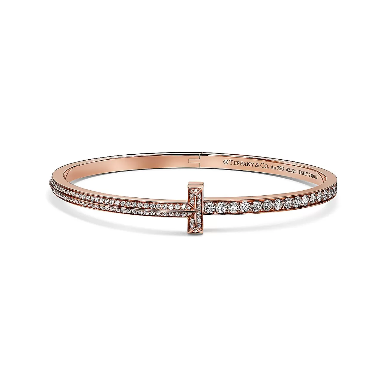 Tiffany & Co. Bracelets | Tiffany T T1 Narrow Pavé Diamond Hinged Bangle