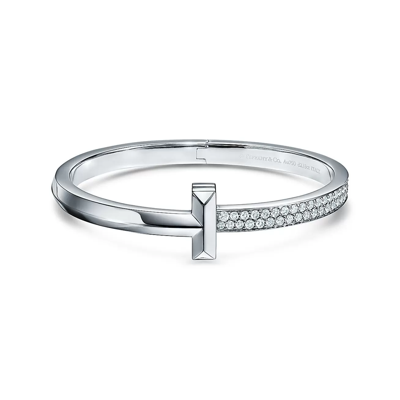 Tiffany & Co. Bracelets | Men'S Jewelry | Tiffany T T1 Wide Diamond Hinged Bangle