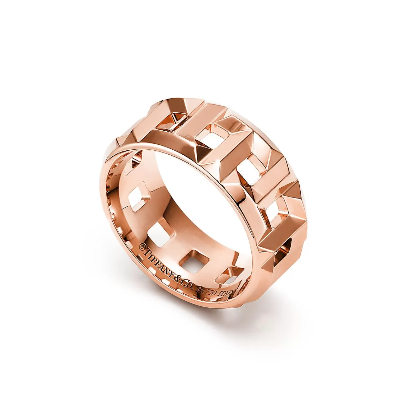 Tiffany & Co. Rings | Men'S Jewelry | Tiffany T True 8 mm Ring in 18k Rose Gold