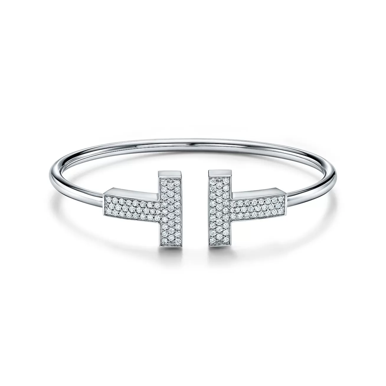 Tiffany & Co. Bracelets | Tiffany T Wide Diamond Wire Bracelet