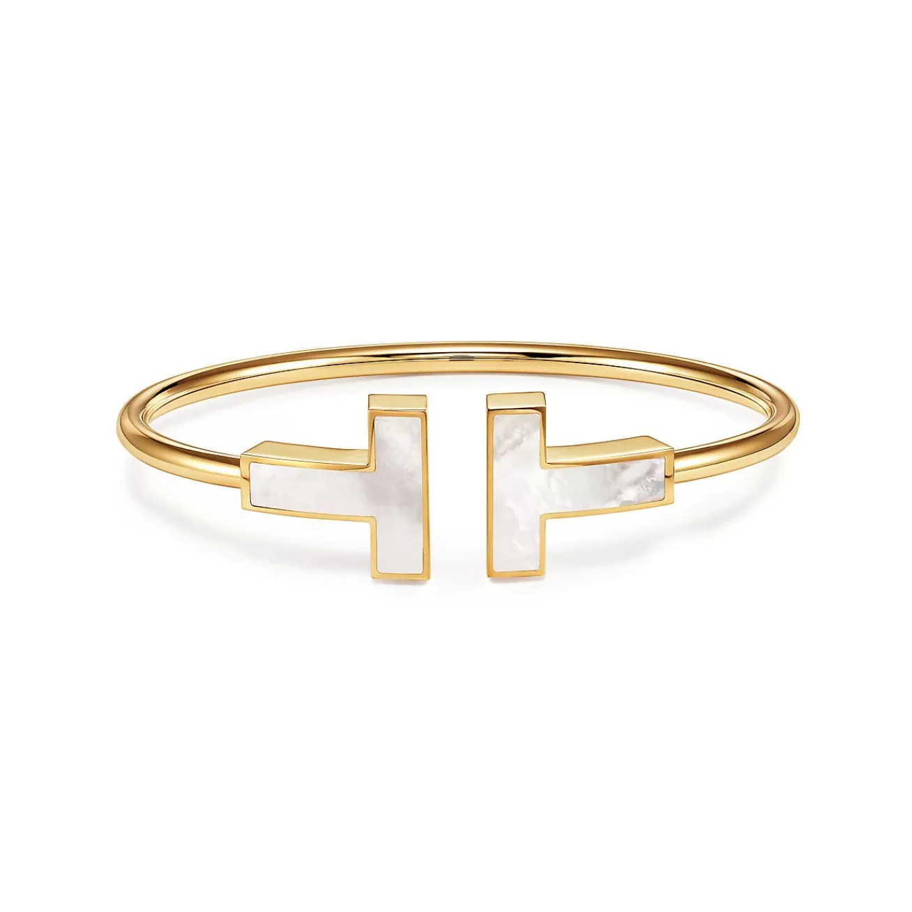 Tiffany & Co. Bracelets | Tiffany T Wide Mother-of-pearl Wire Bracelet