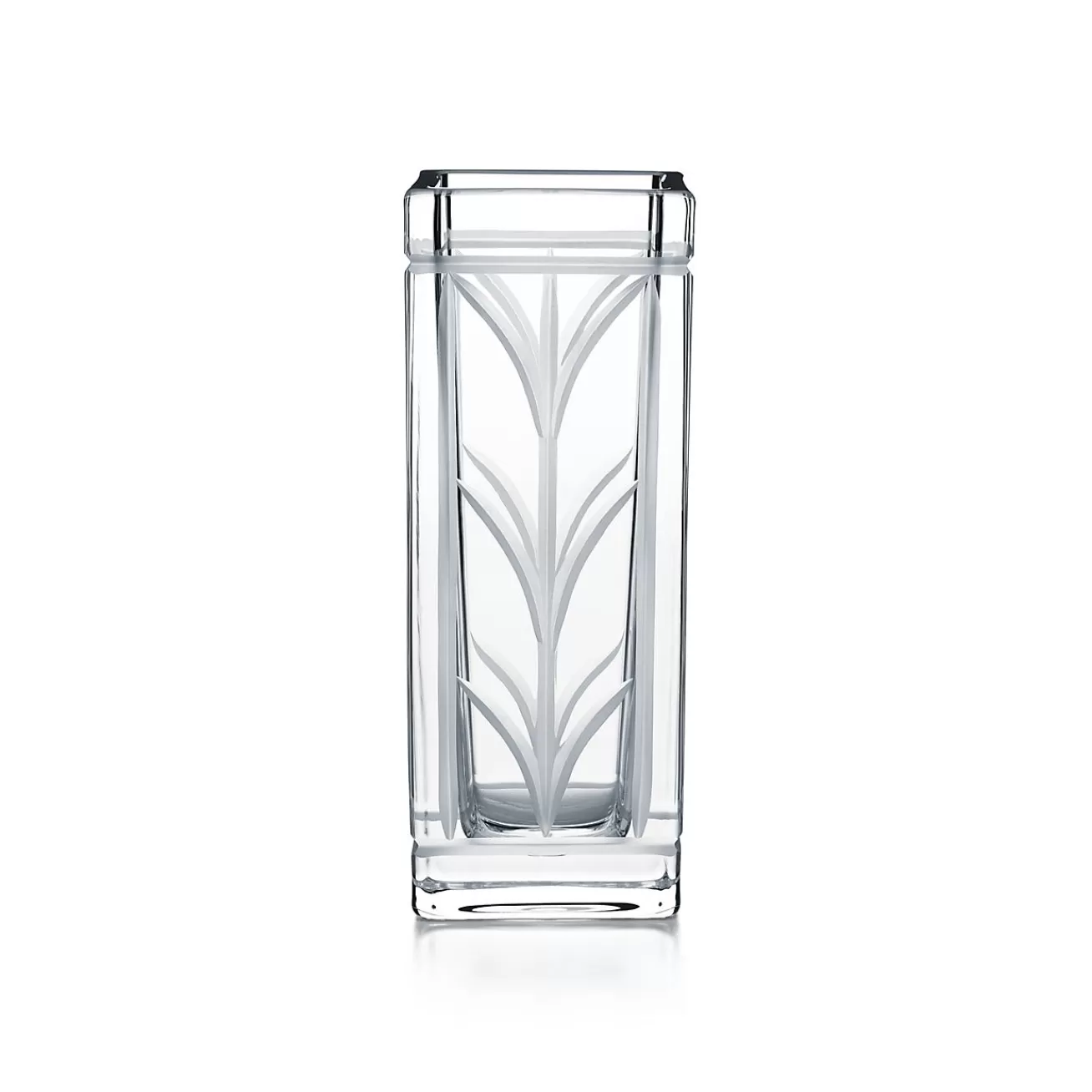 Tiffany & Co. Decor | Wheat Leaf Bud Vase in Crystal Glass