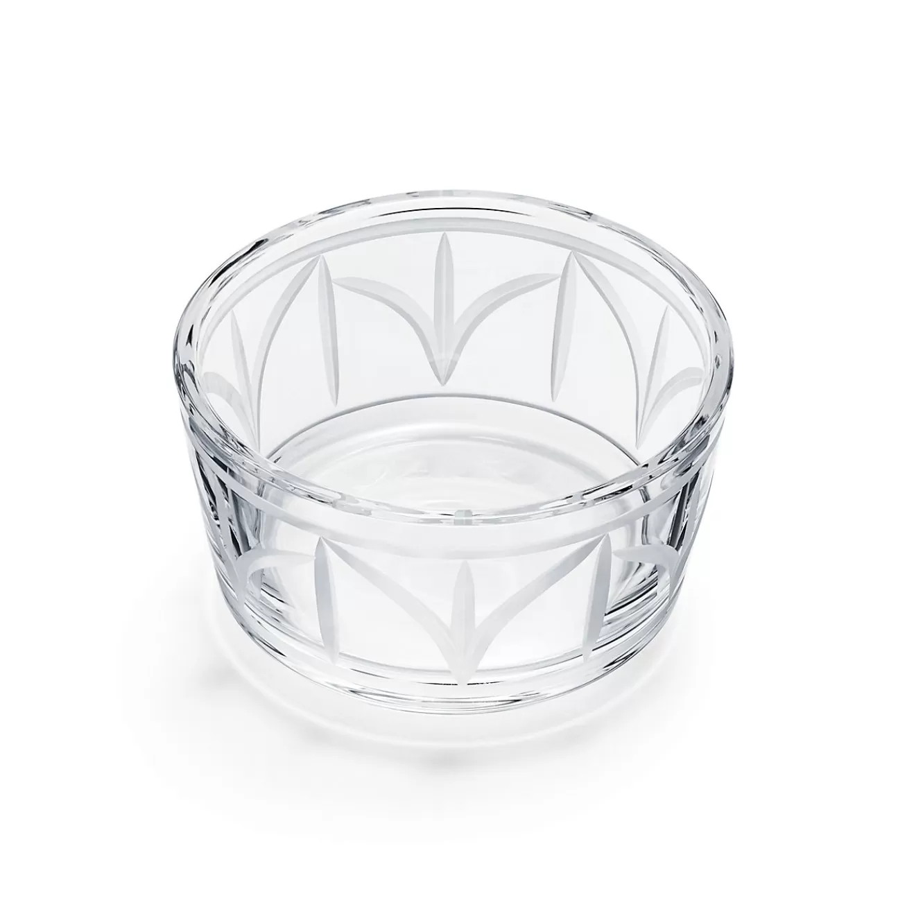 Tiffany & Co. Decor | Wheat Leaf Round Bowl in Crystal Glass